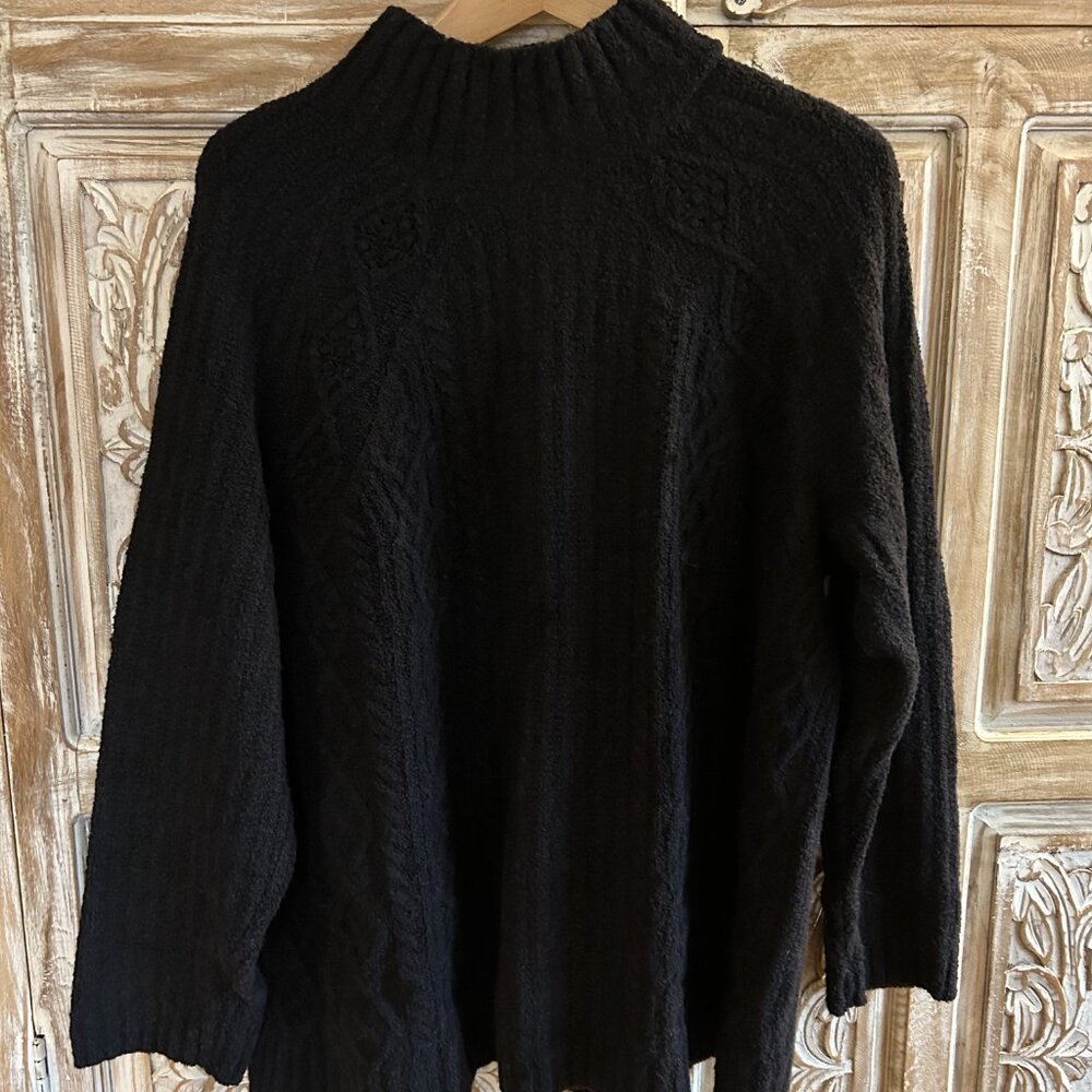 J Jill Black Mock neck Sweater XL Tall